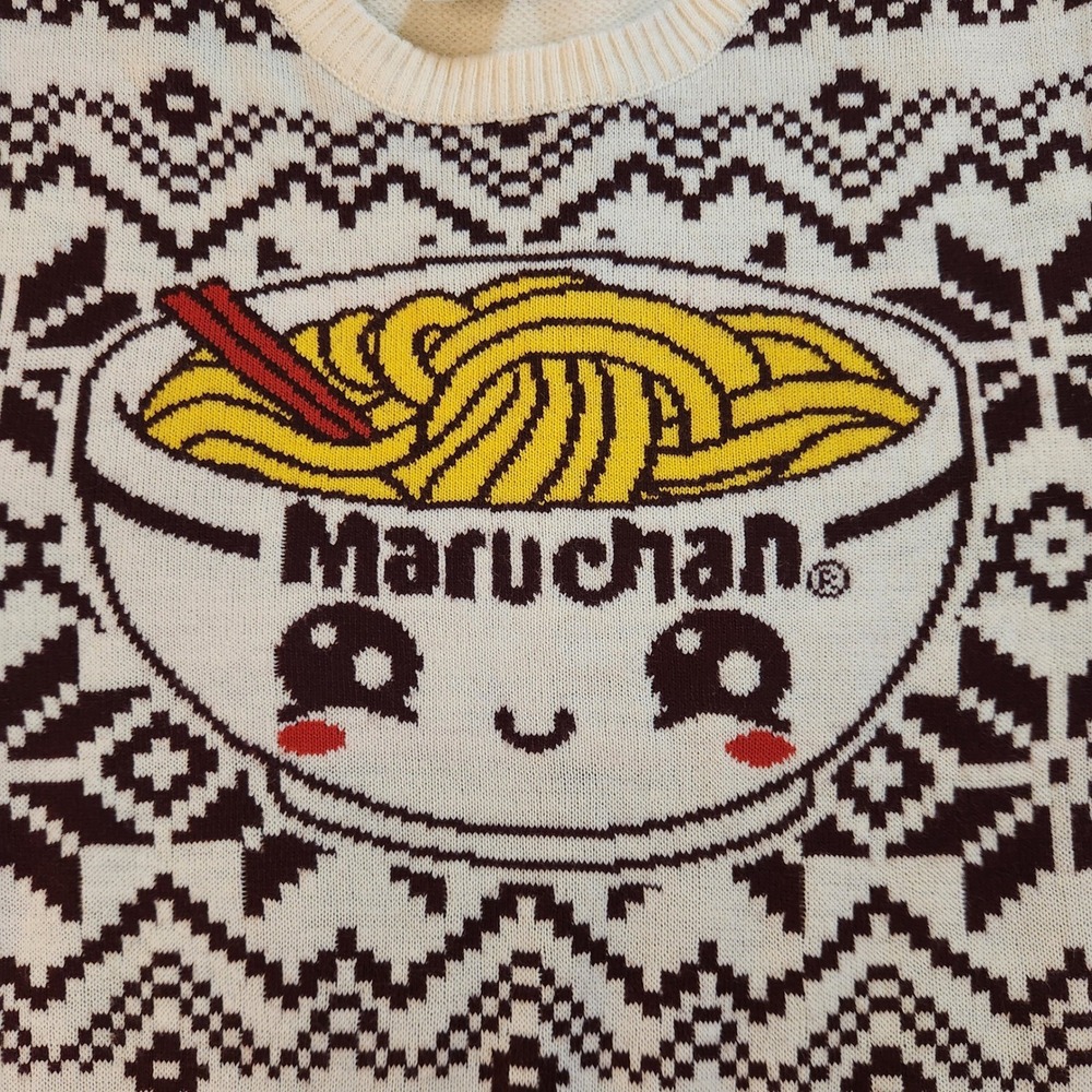 Maruchan Ramen‎ Kawaii Junior's Novelty Sweater Medium Unisex